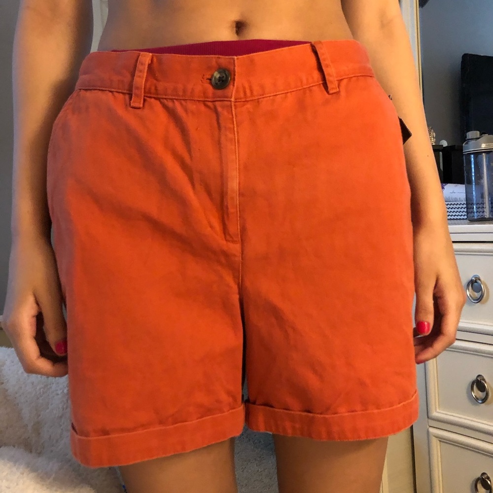 burnt orange petite ralph lauren men’s shorts